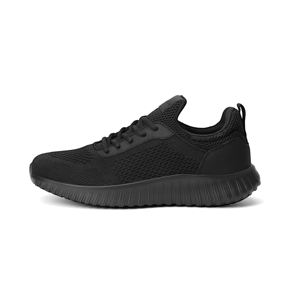 Men's Breathable Casual Sneakers - BLACK - 1