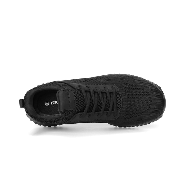 Men's Breathable Casual Sneakers - BLACK - 7
