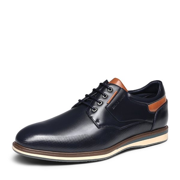 Men's Wide Lace-Up Casual Dress Sneakers - NAVY -  0