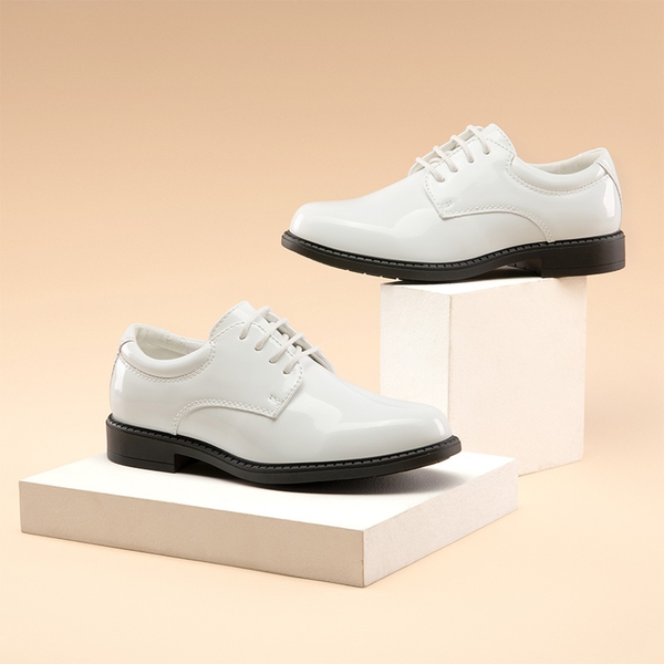 Boys white dress shoes 2025