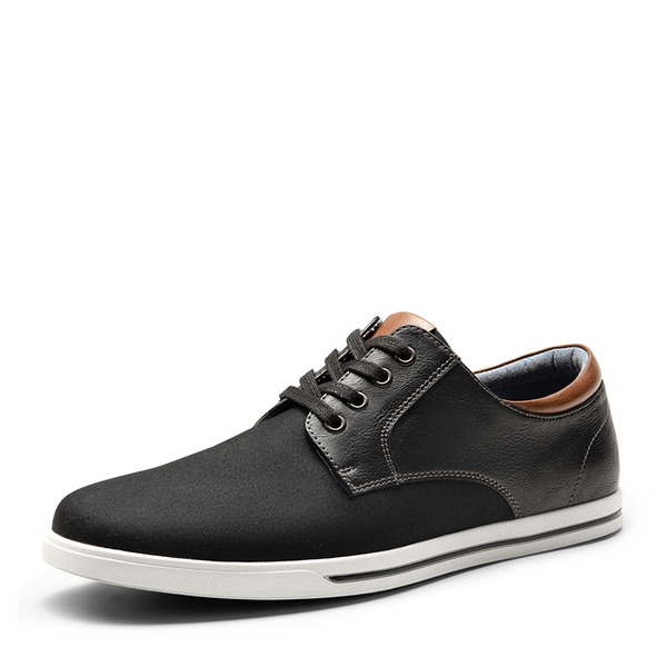 Men's Business Casual Oxford Sneakers - BLACK -  0