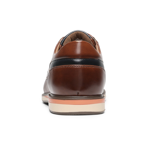 Men's Wide Lace-Up Casual Dress Sneakers - BROWN - 4