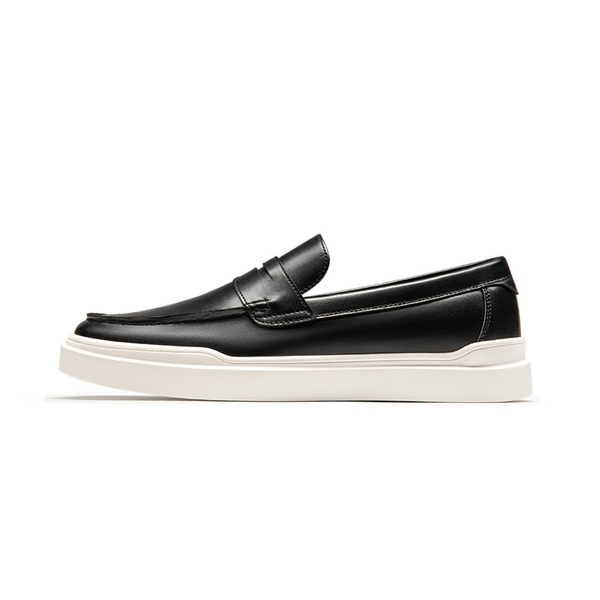 Men's Slip-On Casual Penny Loafers - BLACK - 1