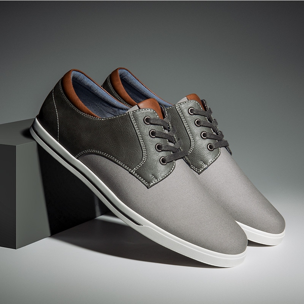 Men's Business Casual Oxford Sneakers - GREY - 8