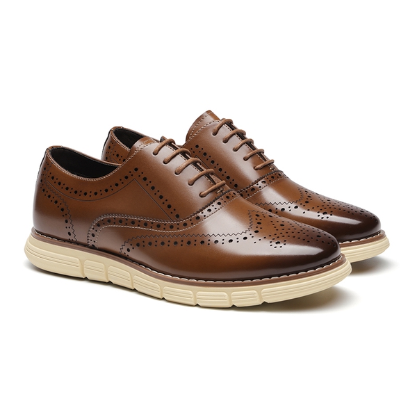 Leather Shoes Size 14 Smart Shoes Men's Wide Fit Dress Shoes-Bruno Marc