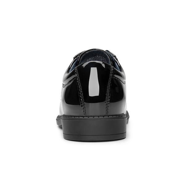 Boys' Plain-Toe Oxford Dress Shoes - BLACK-PAT - 5