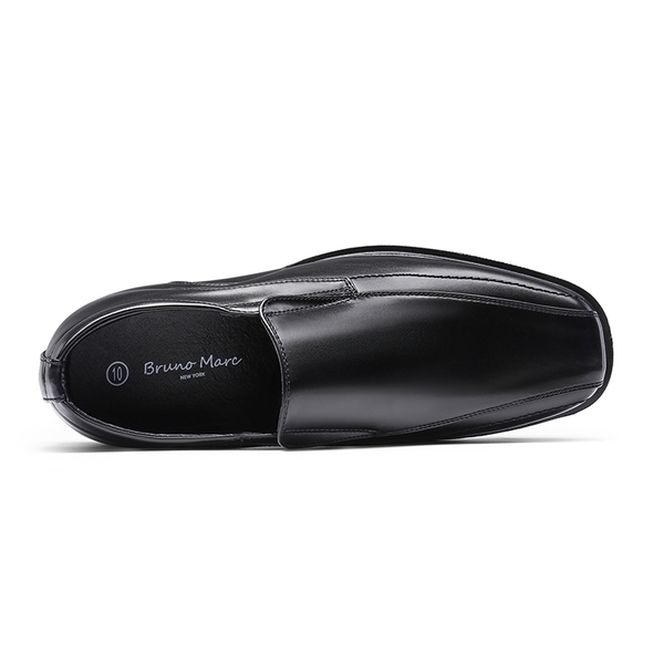 Men's Slip-On Wide Dress Loafers - BLACK - 3