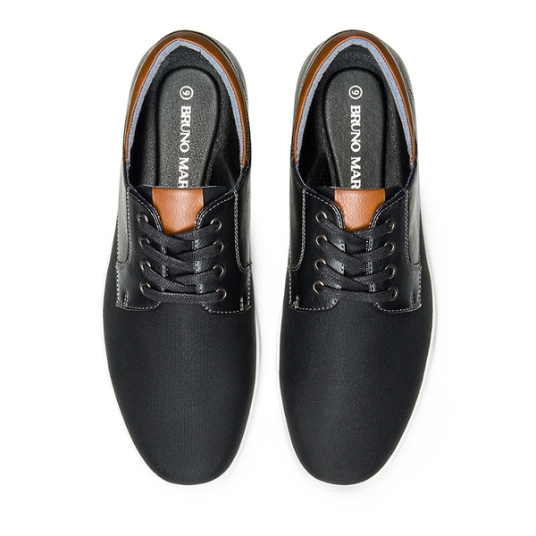 Men's Business Casual Oxford Sneakers - BLACK - 2