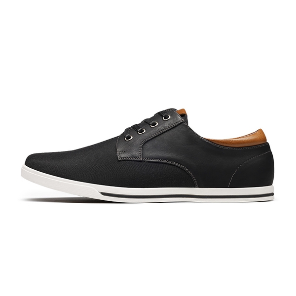 Men's Business Casual Oxford Sneakers - BLACK - 1