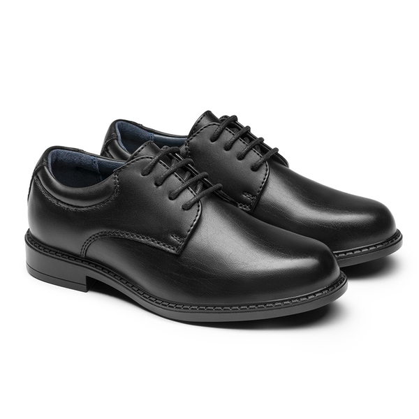 Boys' Plain-Toe Oxford Dress Shoes - BLACK - 3