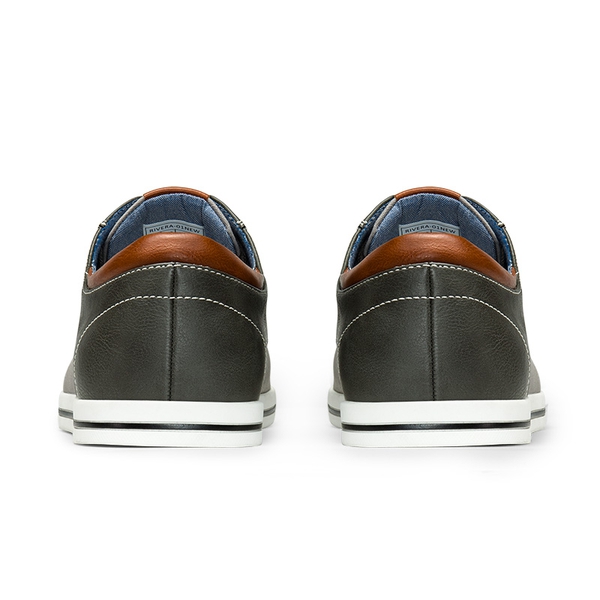 Men's Business Casual Oxford Sneakers - GREY - 4