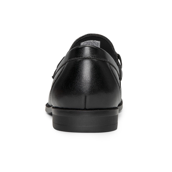 Men's Metallic Slip-On Dress Loafers - BLACK - 4