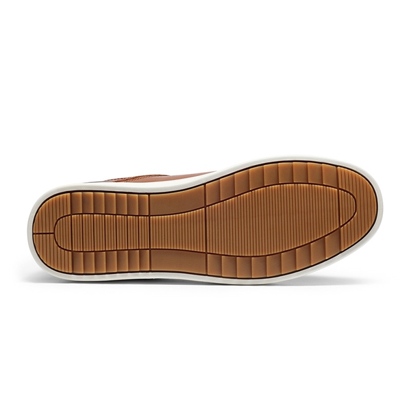 Men's Wide Classic Vegan Leather Sneakers - BROWN - 3
