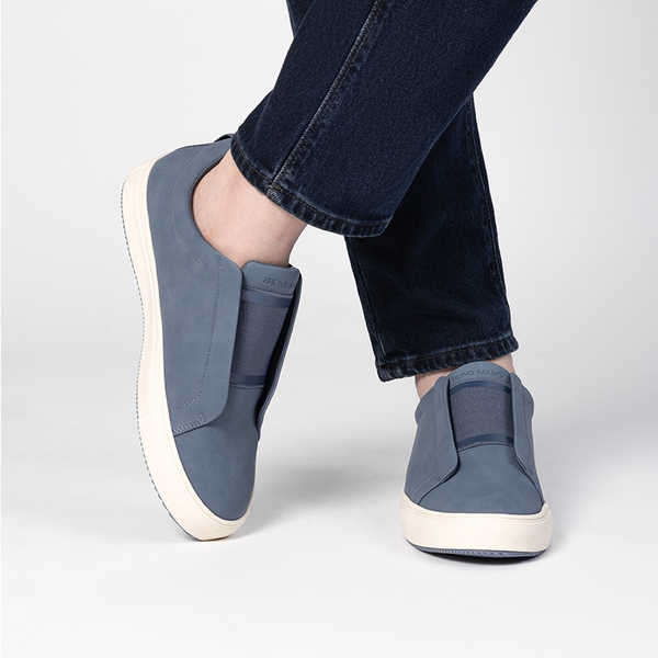Men's Modern Slip-On Fashion Sneakers - BLUE - 7