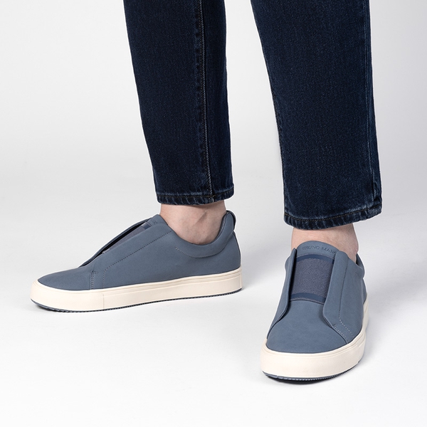 Men's Modern Slip-On Fashion Sneakers - BLUE - 5