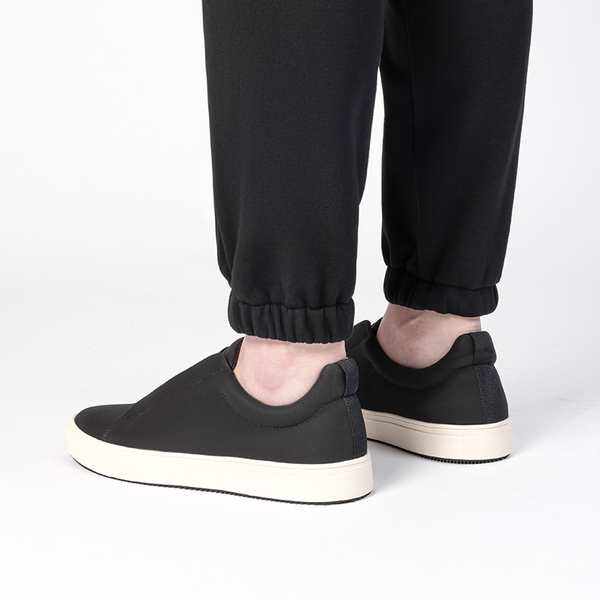 Men's Modern Slip-On Fashion Sneakers - BLACK - 6