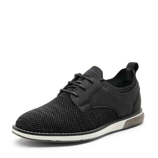Boys' Knitted Oxford Dress Shoes - BLACK -  0