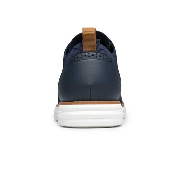 [KnitFlex SmartCraft] Men's Knitted Wingtip Oxford Shoes - NAVY - 5