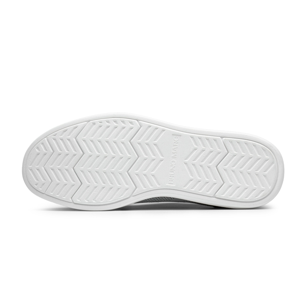 [KnitFlex SmartCraft] Men's Knitted Wingtip Oxford Shoes - WHITE - 4