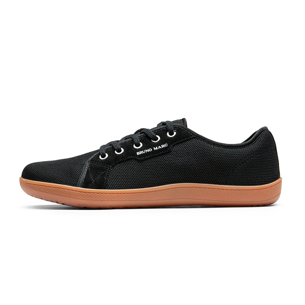Men's Knitted Non-Slip Casual Sneakers - BLACK - 1