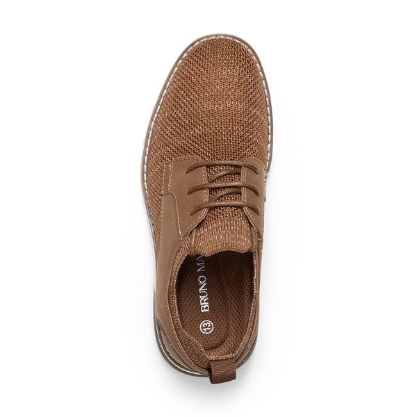 Boys' Knitted Oxford Dress Shoes - BROWN - 4