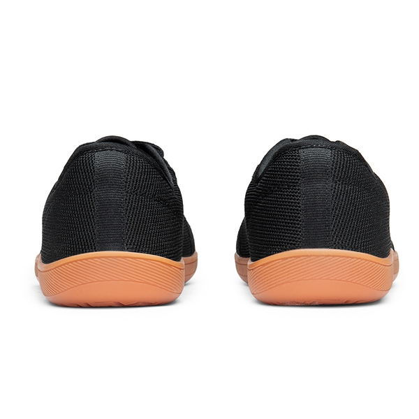 Men's Knitted Non-Slip Casual Sneakers - BLACK - 4