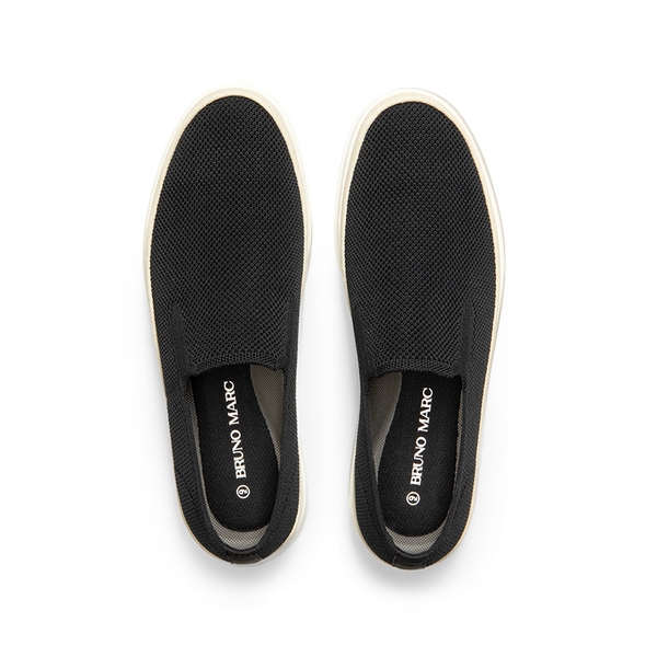 Men's Casual Slip-On Loafers - BLACK - 2