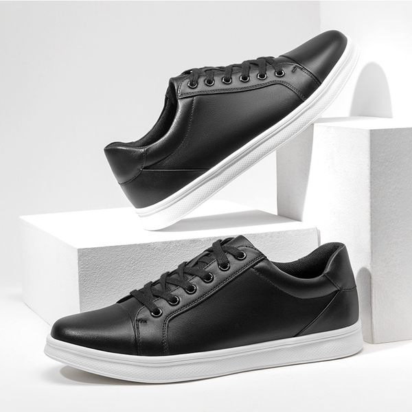 Men's Classic Fashion Sneakers - BLACK - 7