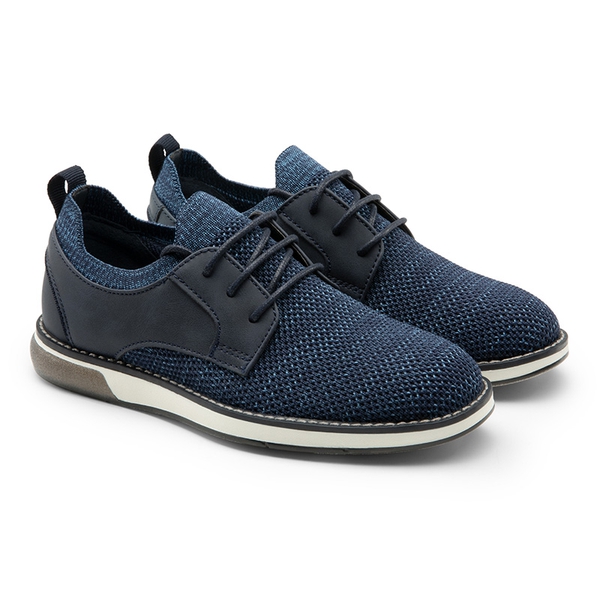 Boys' Knitted Oxford Dress Shoes - NAVY - 3