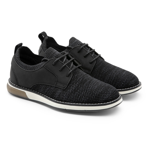 Boys' Knitted Oxford Dress Shoes - BLACK - 3