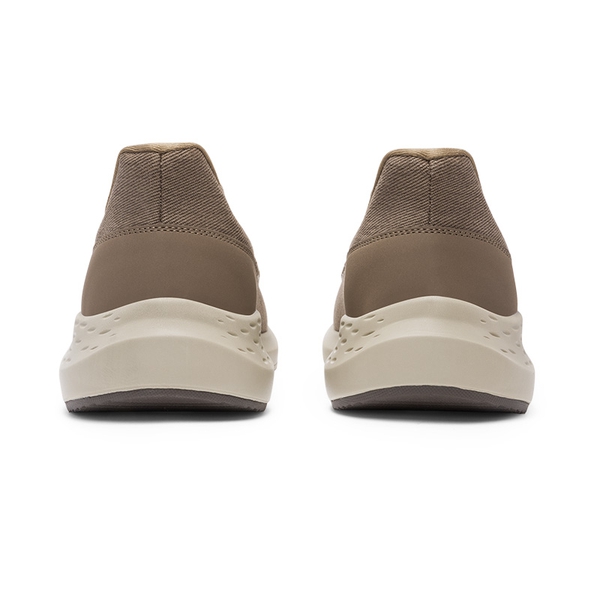 Men's Slip-On Canvas Walking Loafers - BROWN - 4