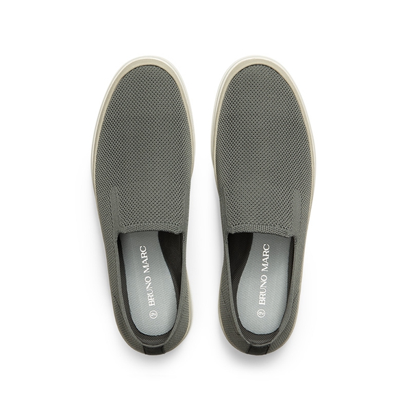 Men's Casual Slip-On Loafers - GREY - 2