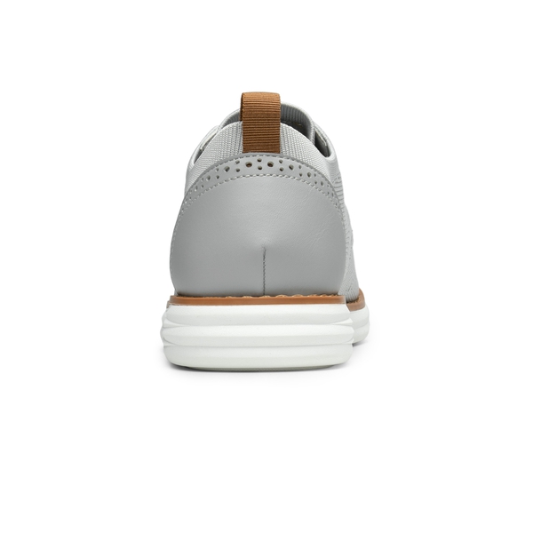 [KnitFlex SmartCraft] Men's Knitted Wingtip Oxford Shoes - GREY - 5