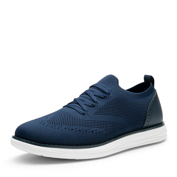 [KnitFlex SmartCraft-] Men's Lightweight Mesh Casual Oxfords - NAVY -  0
