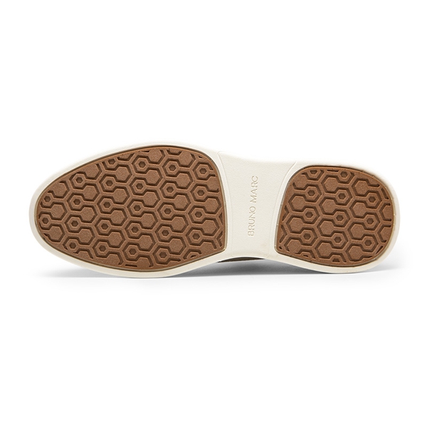 [MaxFlex SuiteCraft+] Men's Smart Casual Knit Oxford Shoes - BEIGE - 4