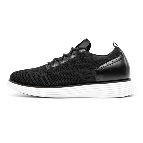 [MaxFlex SuiteCraft+] Men's Smart Casual Knit Oxford Shoes - BLACK - 2