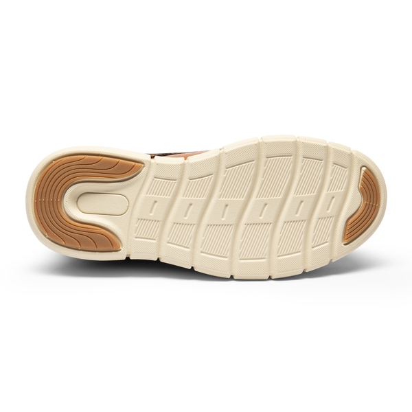 [CrossFlex CrestKids] Boys' Non-Slip Oxford Dress Sneakers - BROWN - 4