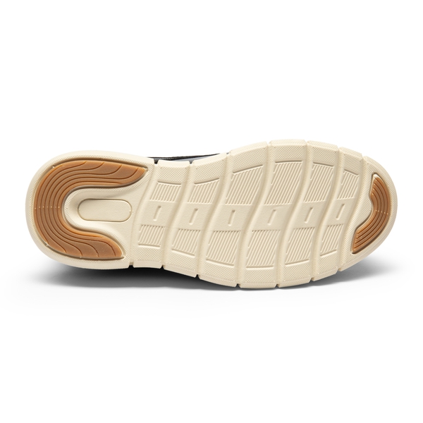[CrossFlex CrestKids] Boys' Non-Slip Oxford Dress Sneakers - BLACK - 4