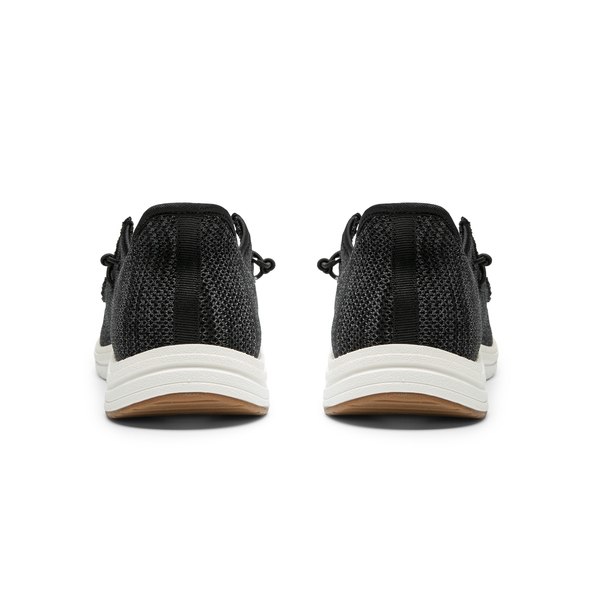 Men's Knitted Slip-On Casual Loafers - BLACK - 4