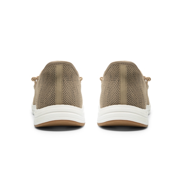 Men's Knitted Slip-On Casual Loafers - BROWN - 4