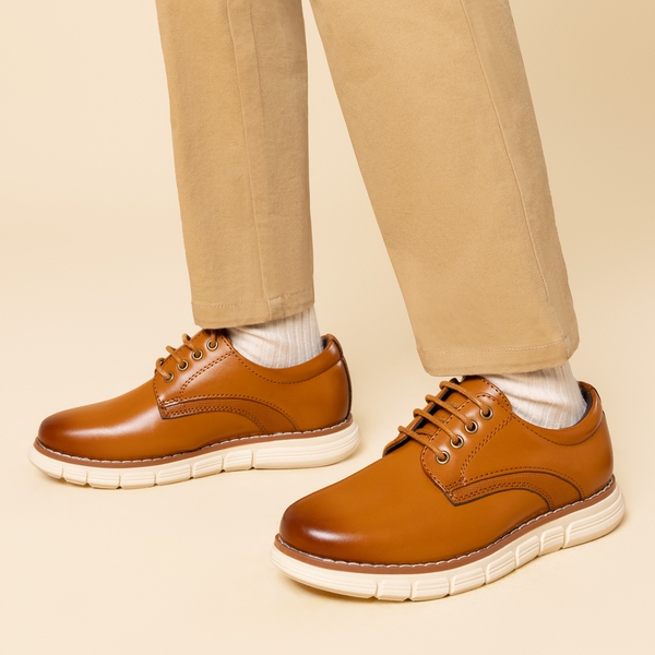 Boys' Non-Slip Oxford Dress Sneakers-BRUNO MARC