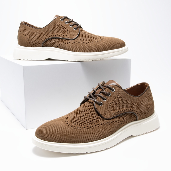 Men's Arch Support Knit Walking Sneakers-BRUNO MARC