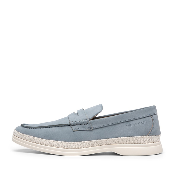 Men's Slip-On Business Penny Loafers - BLUE - 5