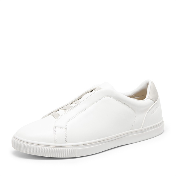 Men's Fashionable Low-Top Sneakers - WHITE -  0