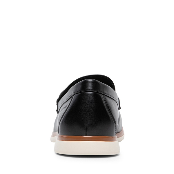Men's Slip-On Business Penny Loafers - BLACK - 4