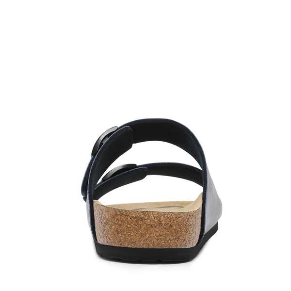 Men's Cork Double Strap Slide Sandals - NAVY - 4