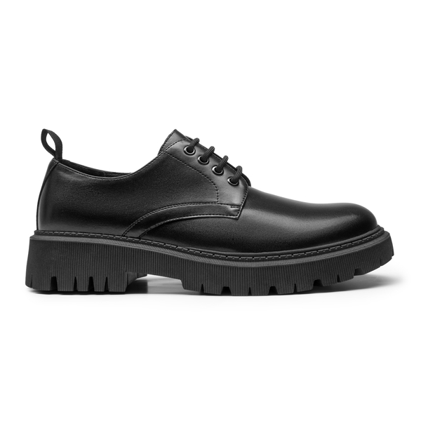 Men's Round-Toe Non-Slip Oxford Shoes - BLACK - 1