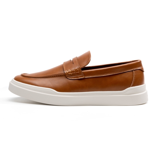 Men's Casual Dress Penny Loafers - BROWN - 1