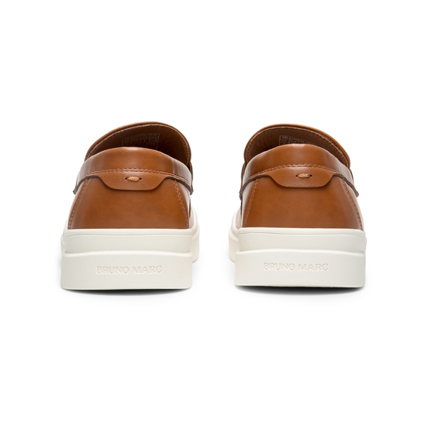 Men's Casual Dress Penny Loafers - BROWN - 3