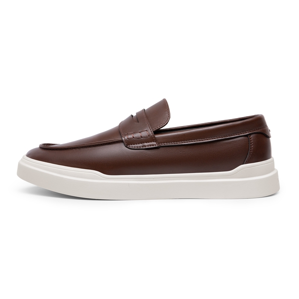 Men's Casual Dress Penny Loafers - DARK BROWN - 1